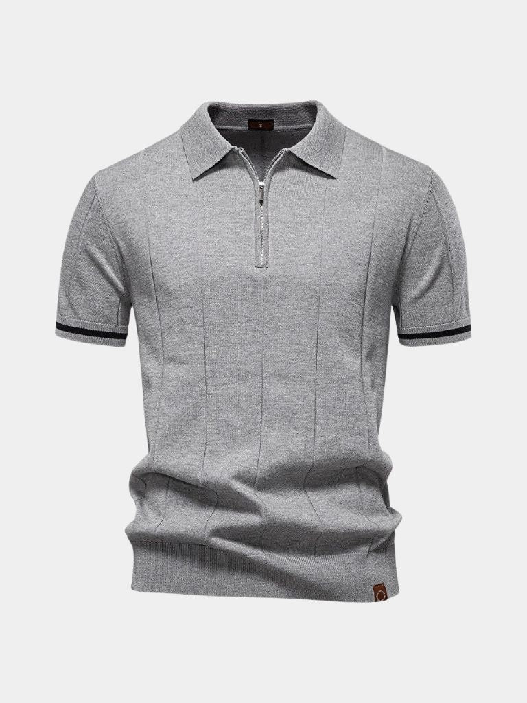 Mikkel™ | Luxe Royal Zip Polo