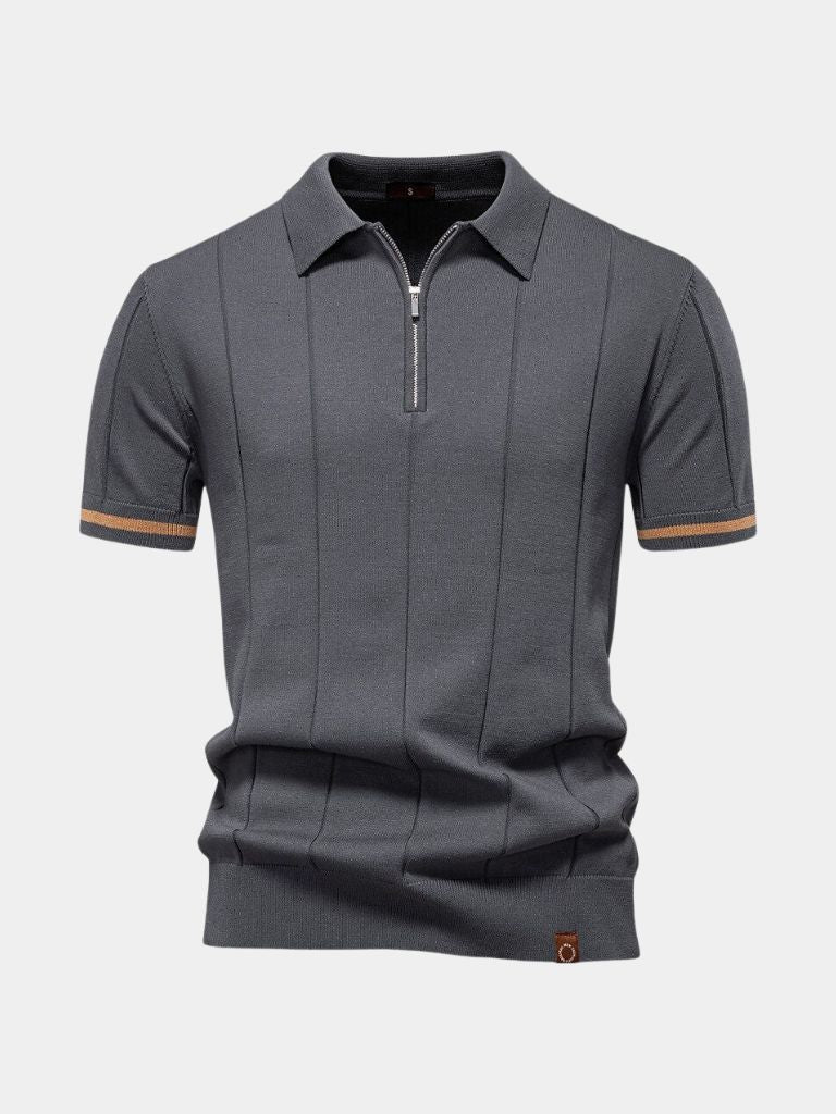 Mikkel™ | Luxe Royal Zip Polo