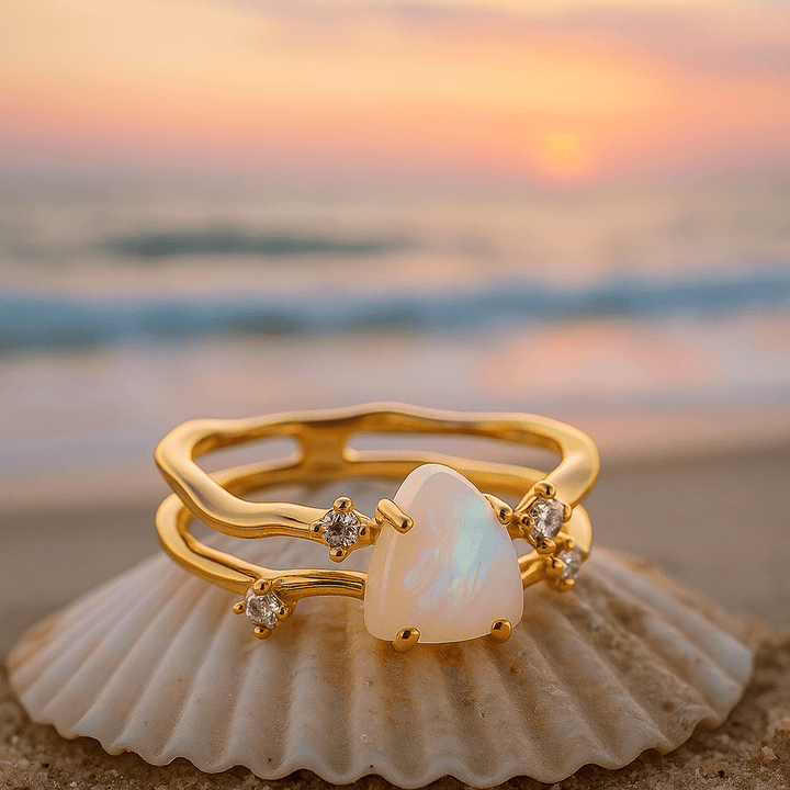 Nora | Sølvring med Månesten