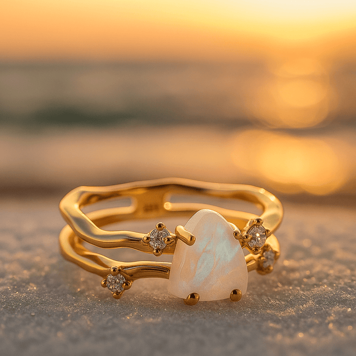 Nora | Sølvring med Månesten