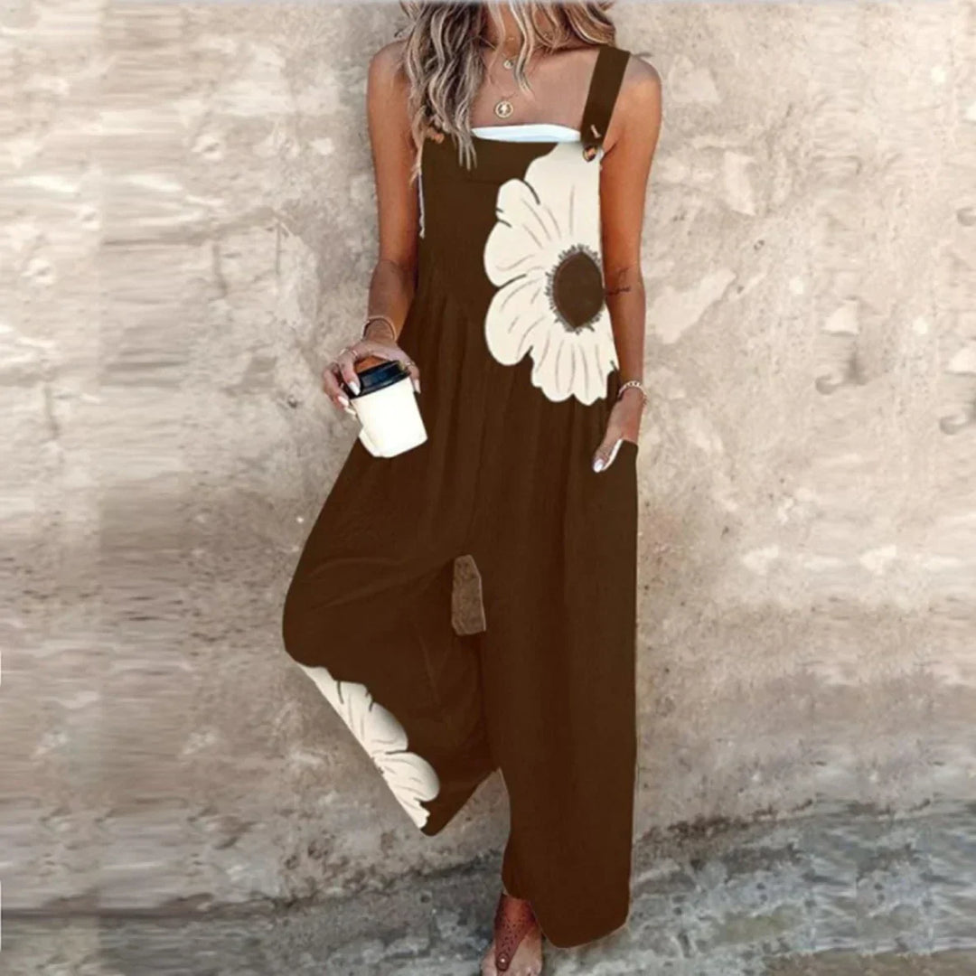 Sofia - Komfortabel Trykt Jumpsuit