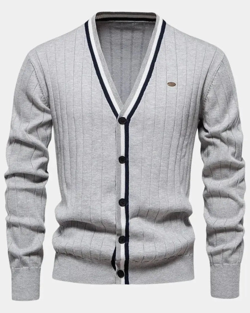Oliver™ | Blød Strikpullover med Knapper