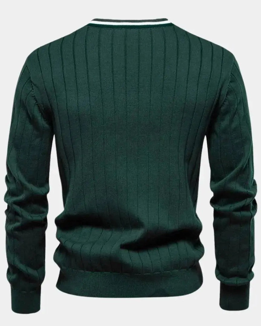 Oliver™ | Blød Strikpullover med Knapper