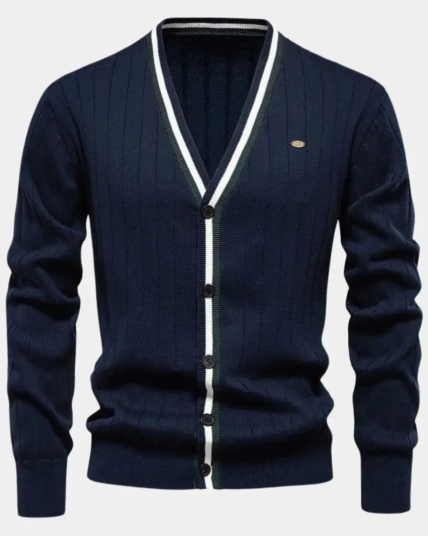 Oliver™ | Blød Strikpullover med Knapper