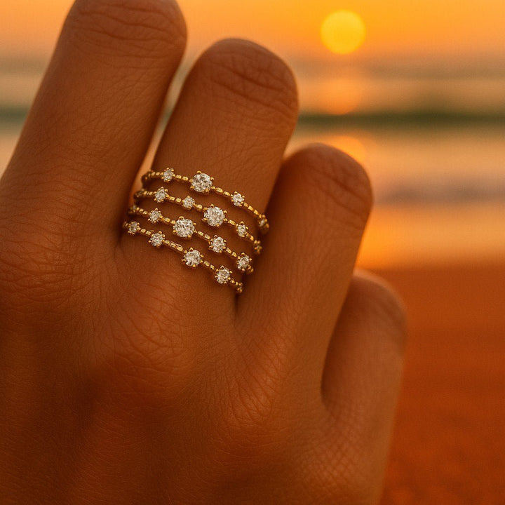 Olivia | Gold Ring Set
