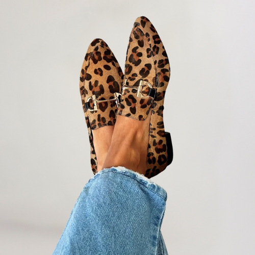 Juul | Elegante loafers med mønster og diskrete hæle