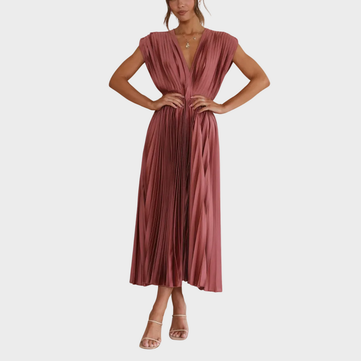Isla | Elegant Plisseret Kjole