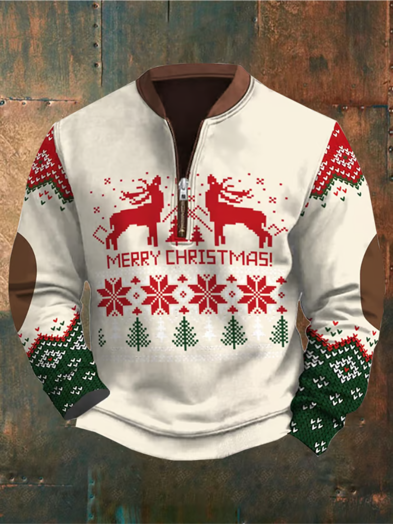 Noel - Jule Hoodie med Rensdyrdesign