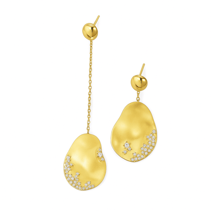 Pernille | Gold Drop Earrings