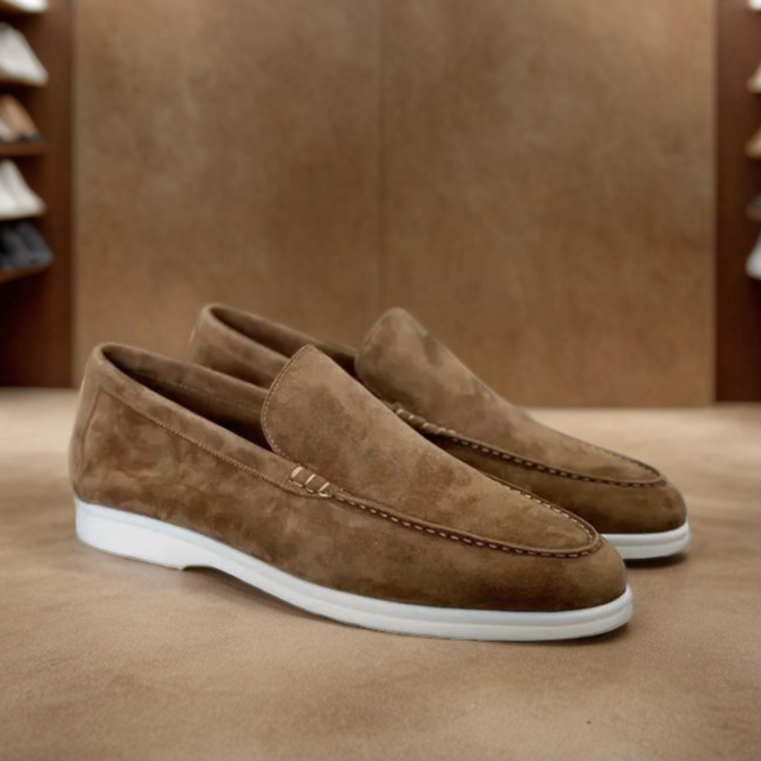 Luksuriøse Loafers i Ruskind