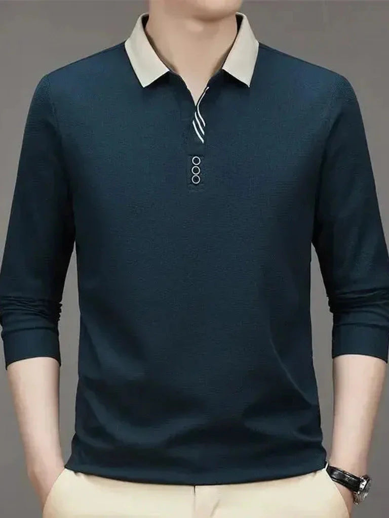 René™ | Stylish Long-Sleeve Polo