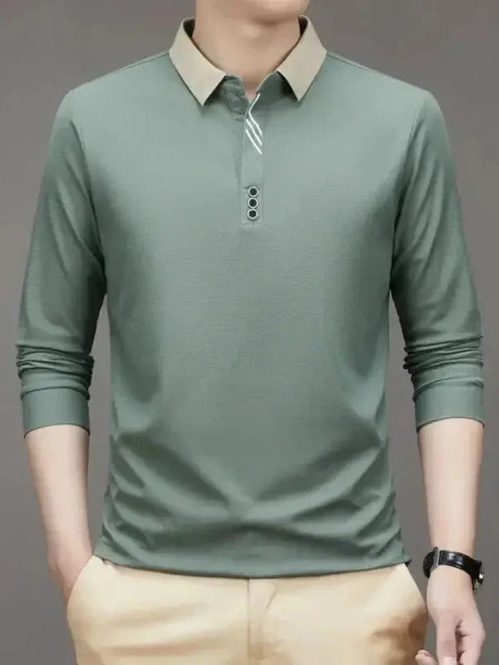 René™ | Stylish Long-Sleeve Polo