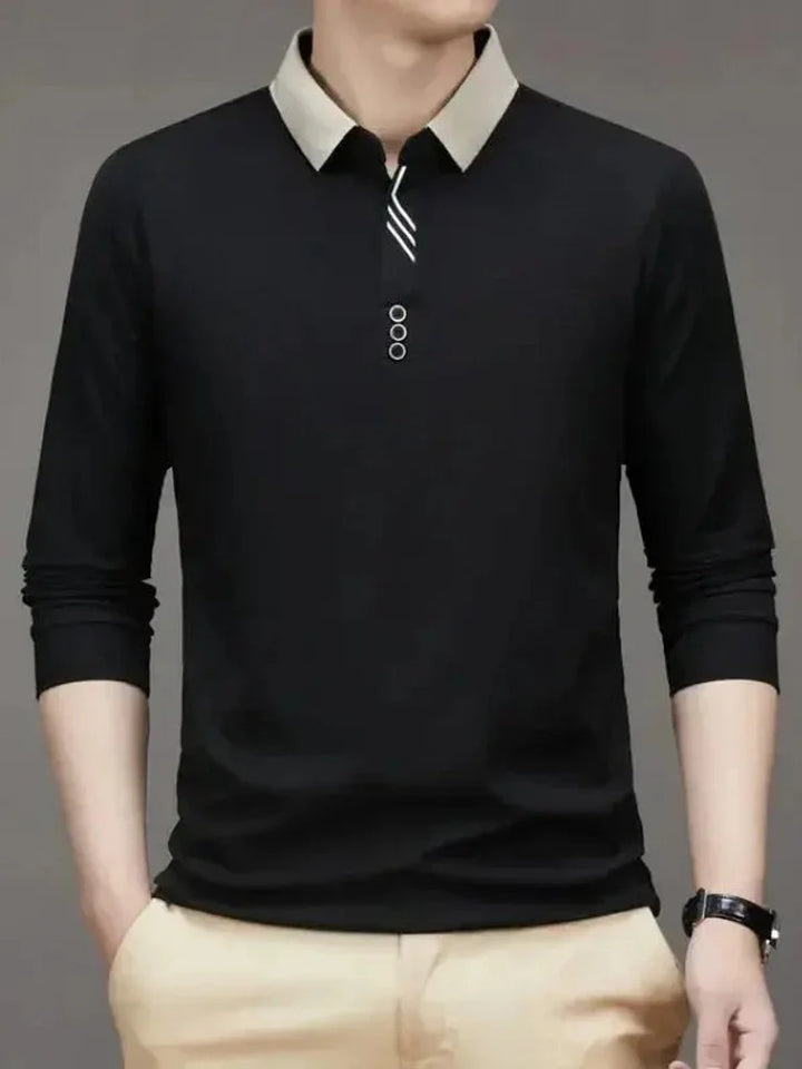 René™ | Stylish Long-Sleeve Polo