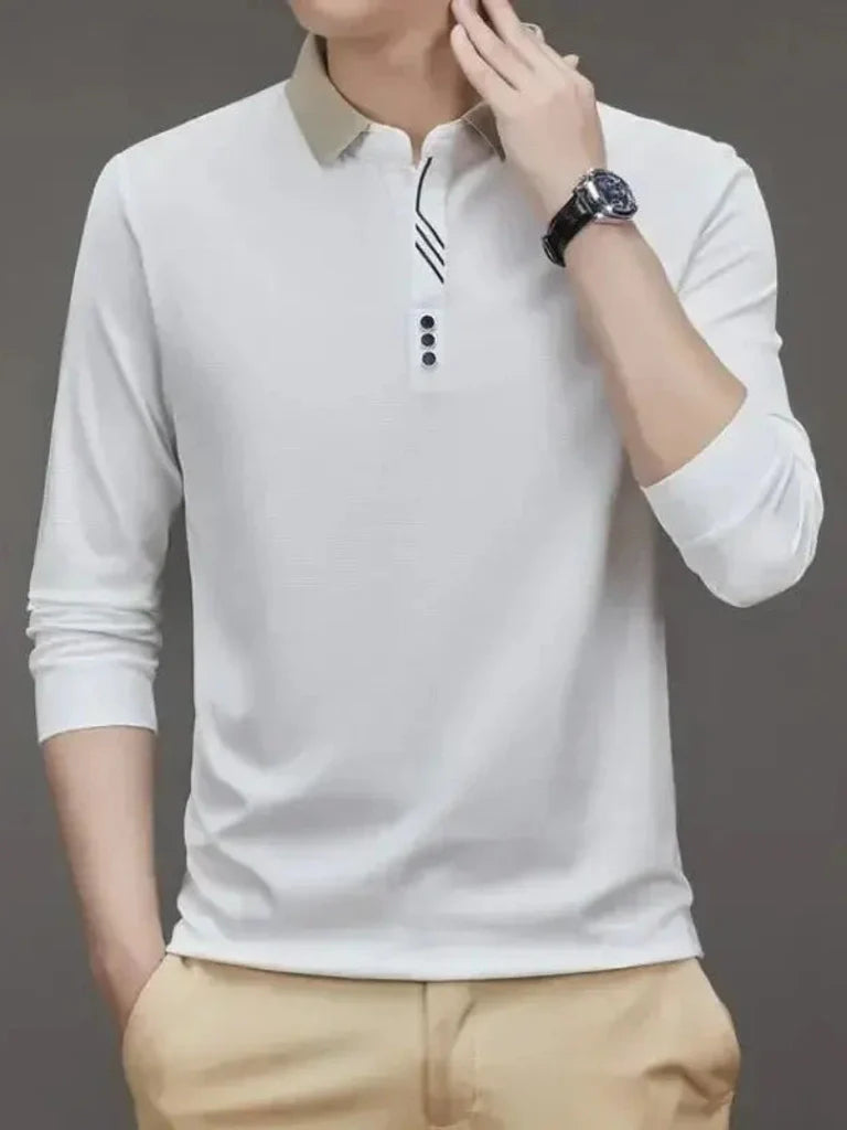 René™ | Stylish Long-Sleeve Polo