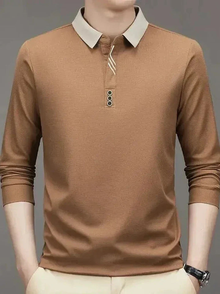 René™ | Stylish Long-Sleeve Polo