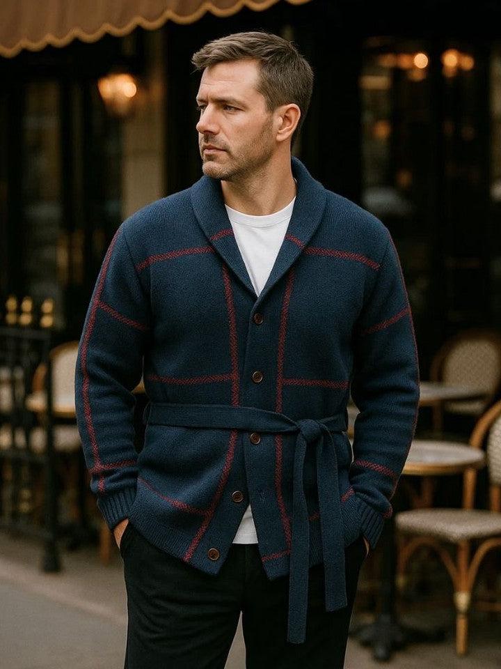 Rom | Strikket Jakke med Bælte