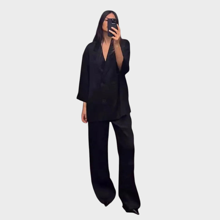 Malina - Elegant Blazer og Bukser Sæt