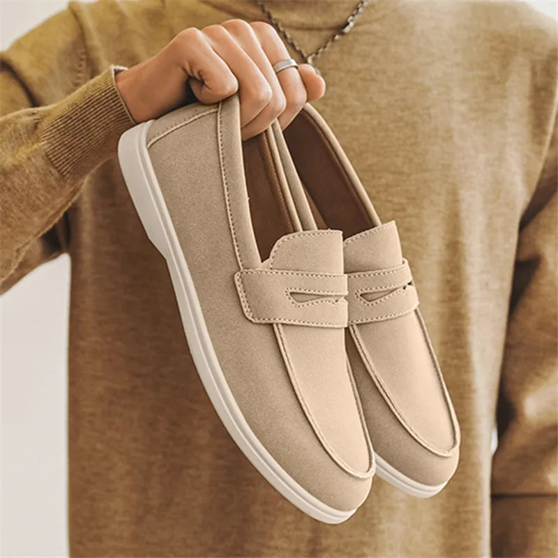 Sant-Antonio Suede Slip-On Loafers
