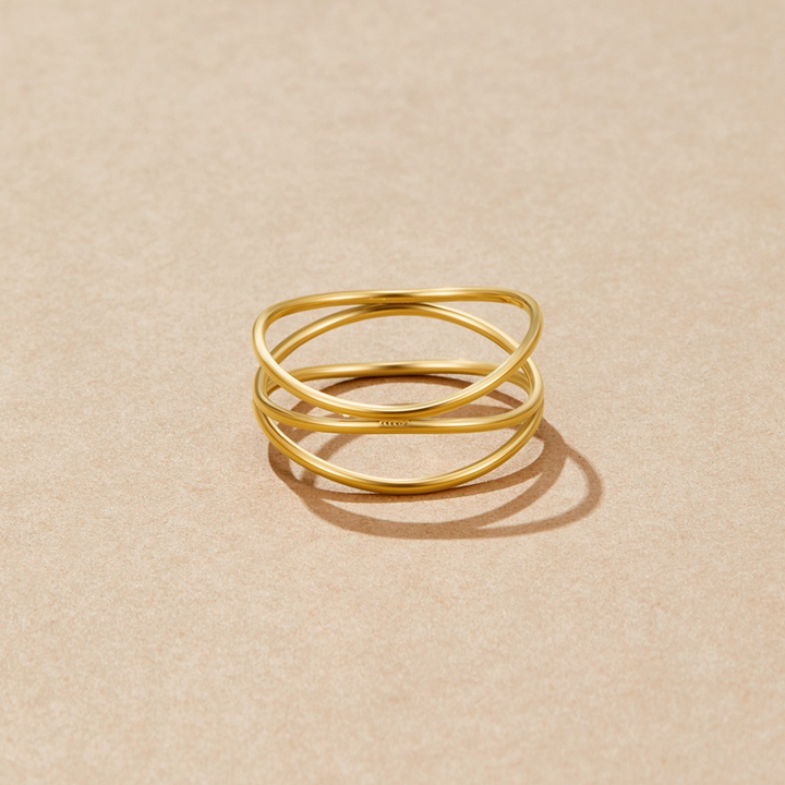 Elegance-ring i Guld