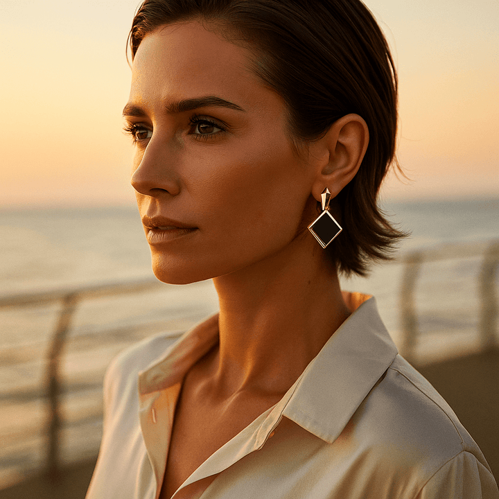 Selma | Kvadratiske Øreringe