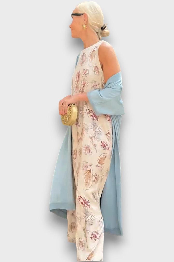 Signe | Blomsterprint Langkjole