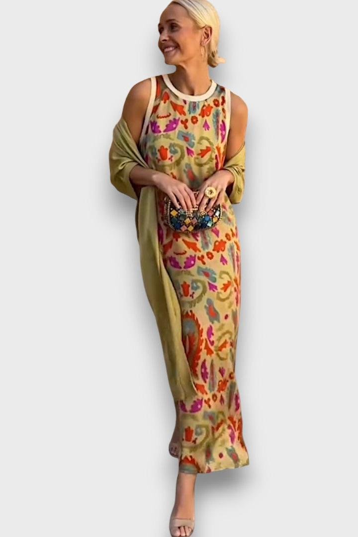 Signe | Blomsterprint Langkjole