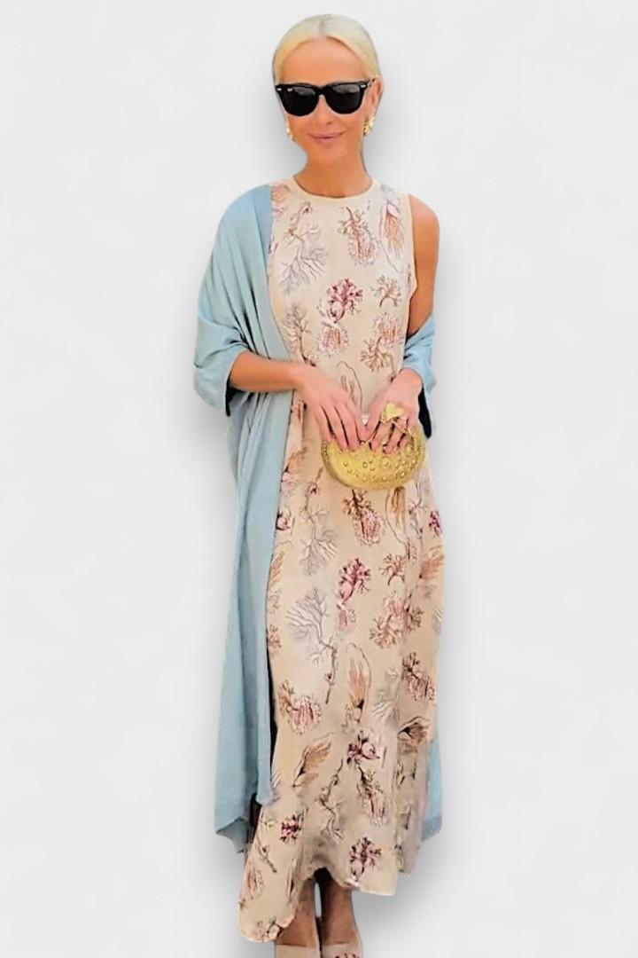 Signe | Blomsterprint Langkjole