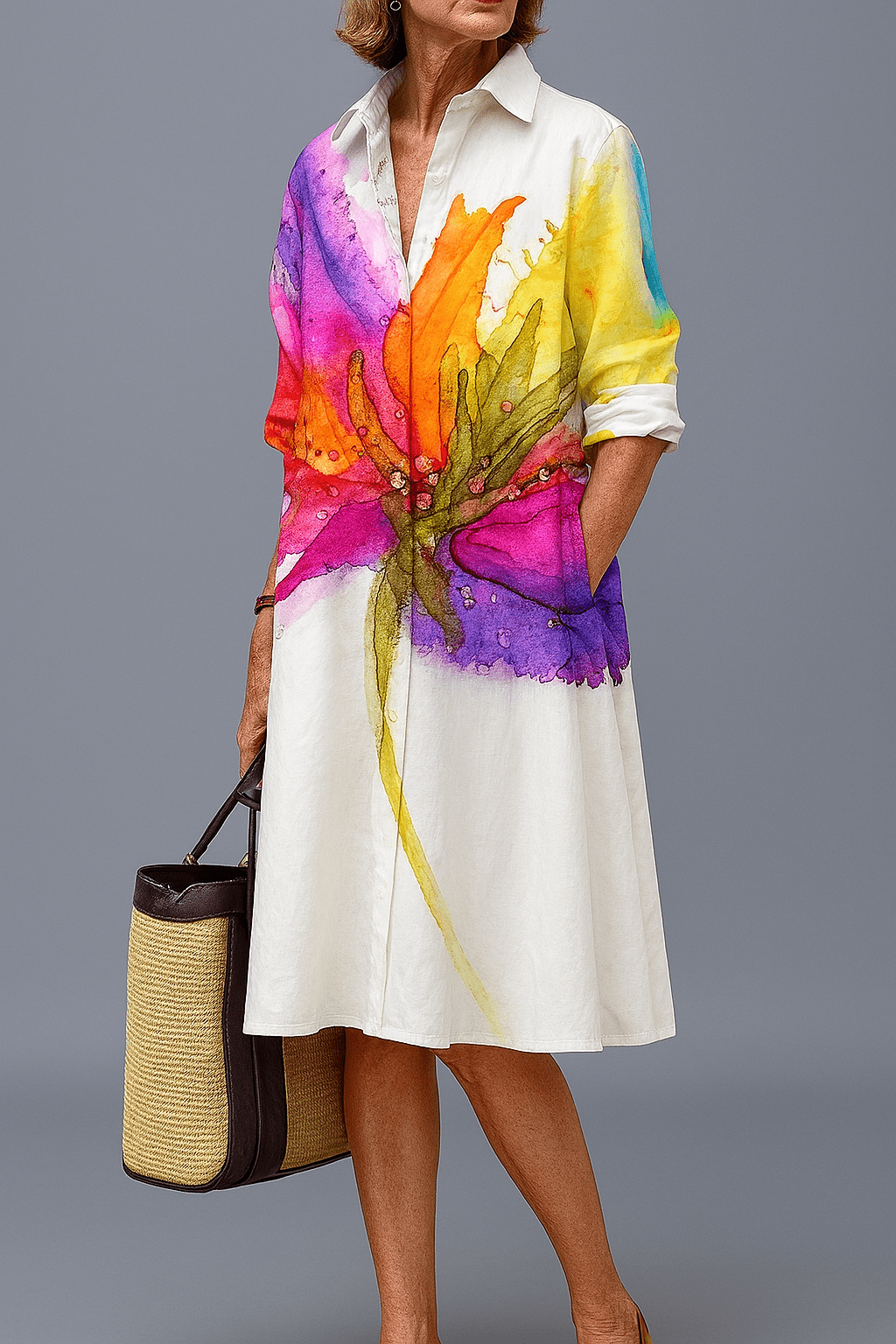 Solveig | Chic Midi Dress