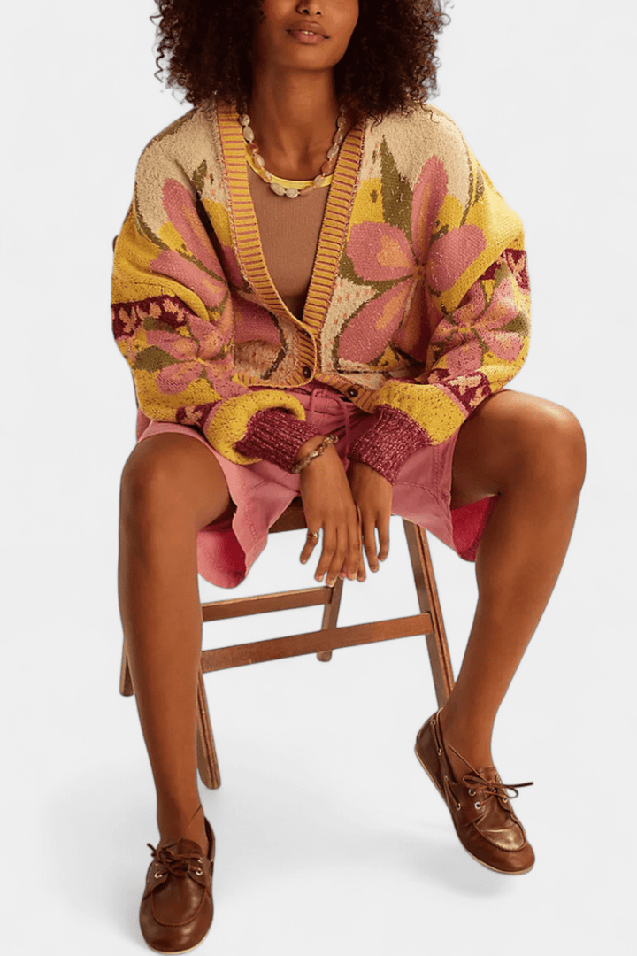 Stine | Floral Print Cardigan