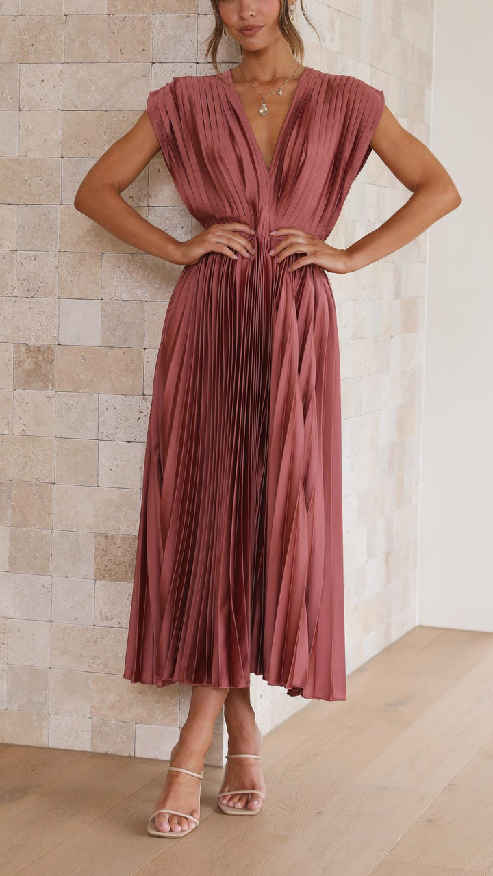 Isla | Elegant Plisseret Kjole