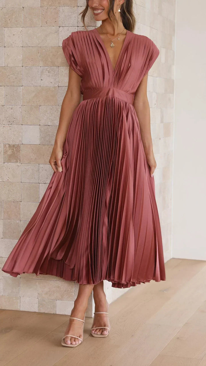 Isla | Elegant Plisseret Kjole