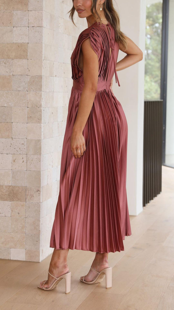 Isla | Elegant Plisseret Kjole