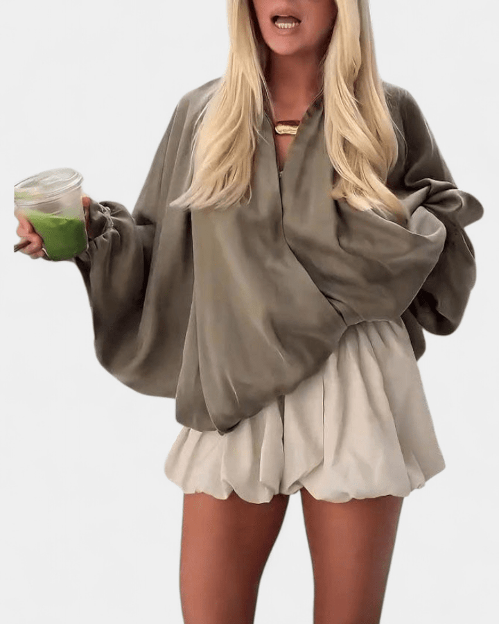 Thilde | Olive Green Puffer Jacket