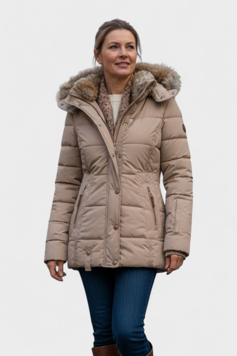 Thilde | Jakke med blødt pelsfor