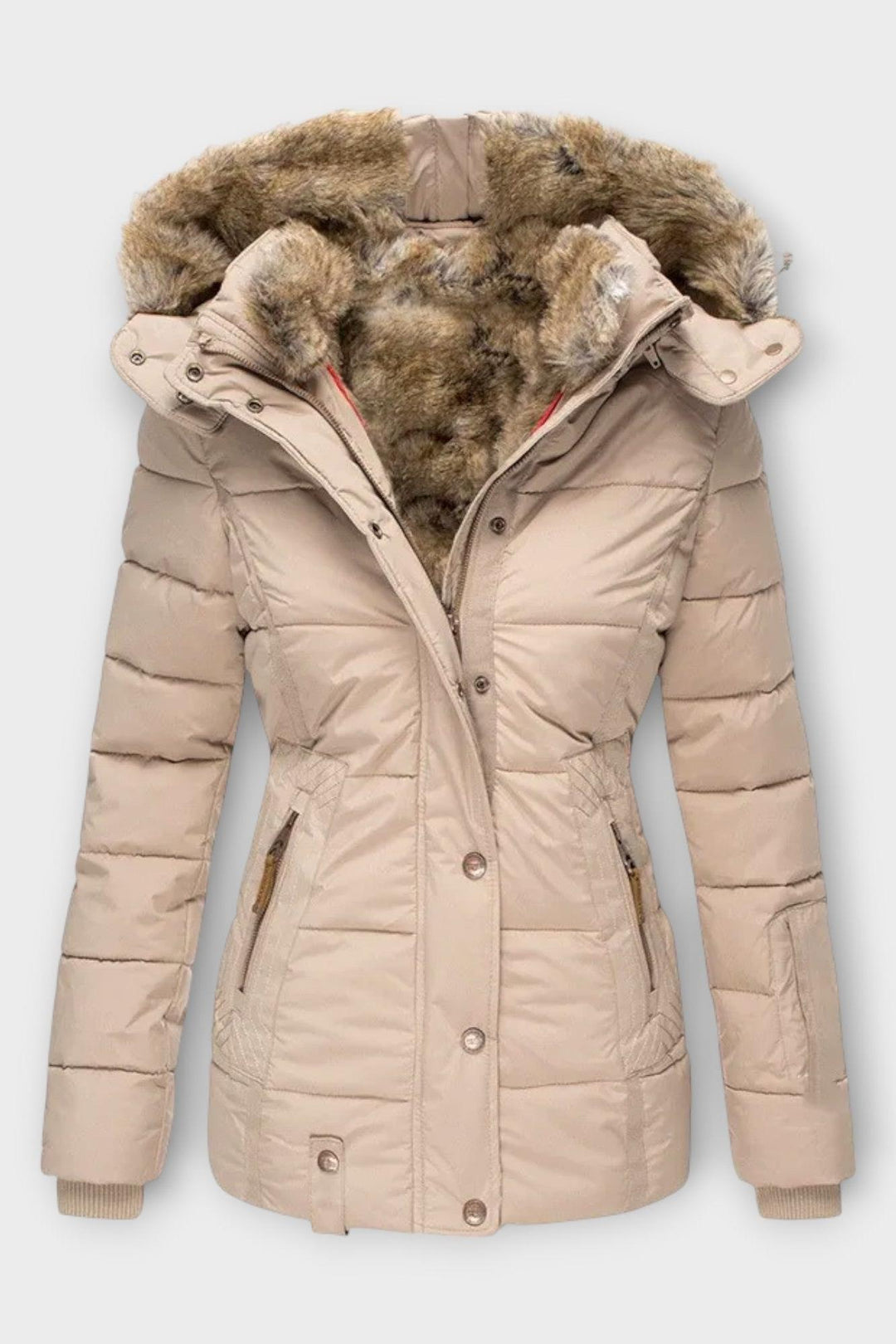 Thilde | Jakke med blødt pelsfor