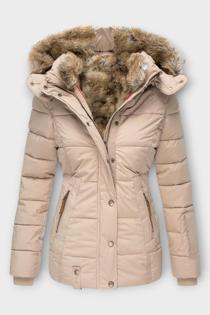 Thilde | Jakke med blødt pelsfor