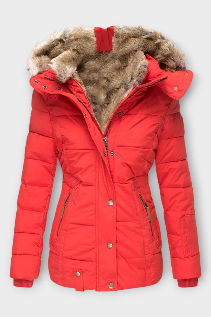 Thilde | Jakke med blødt pelsfor