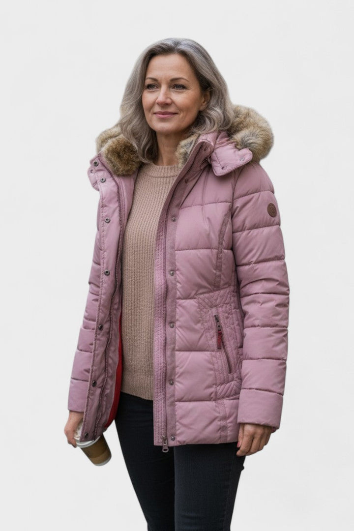 Thilde | Jakke med blødt pelsfor