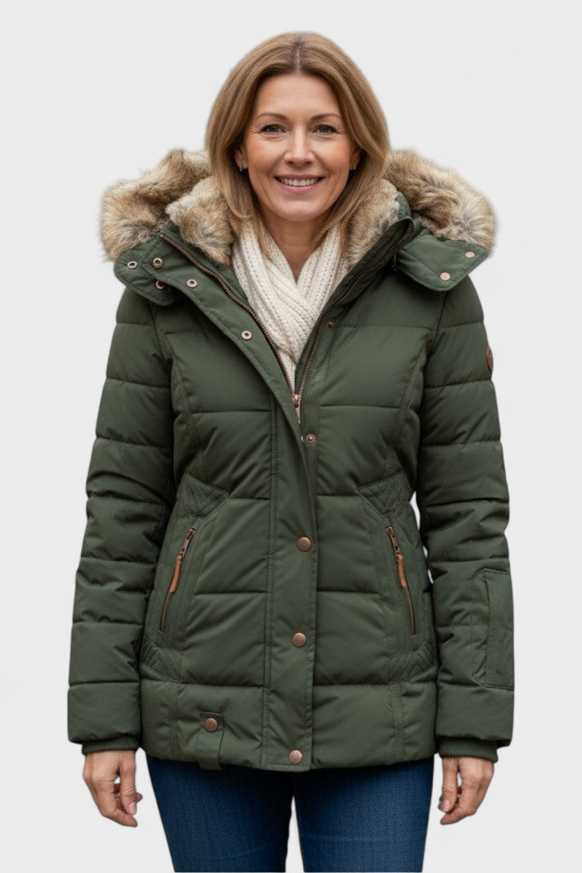 Thilde | Jakke med blødt pelsfor