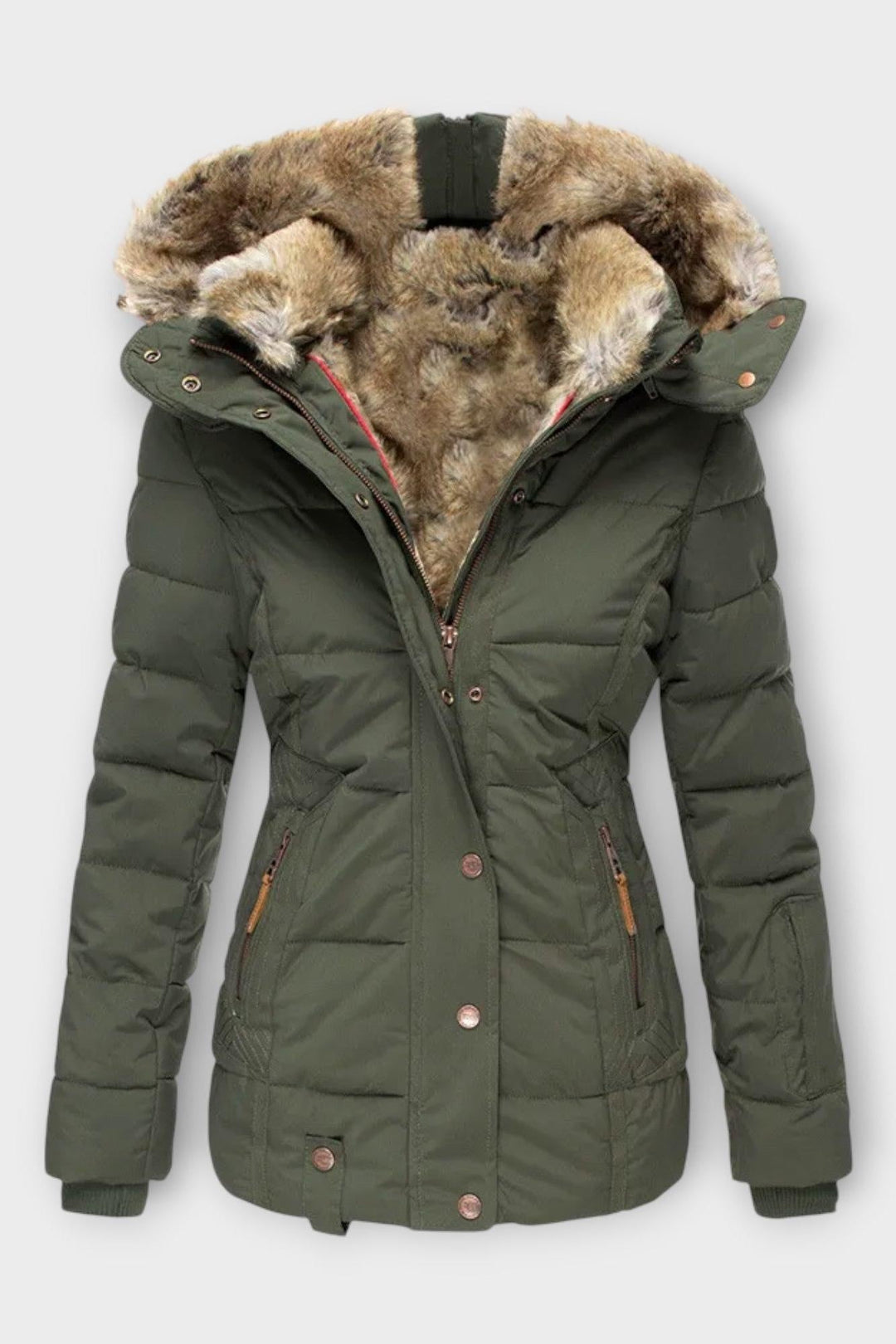 Thilde | Jakke med blødt pelsfor