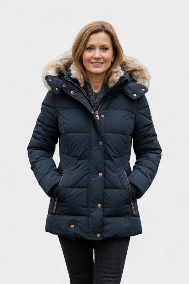 Thilde | Jakke med blødt pelsfor