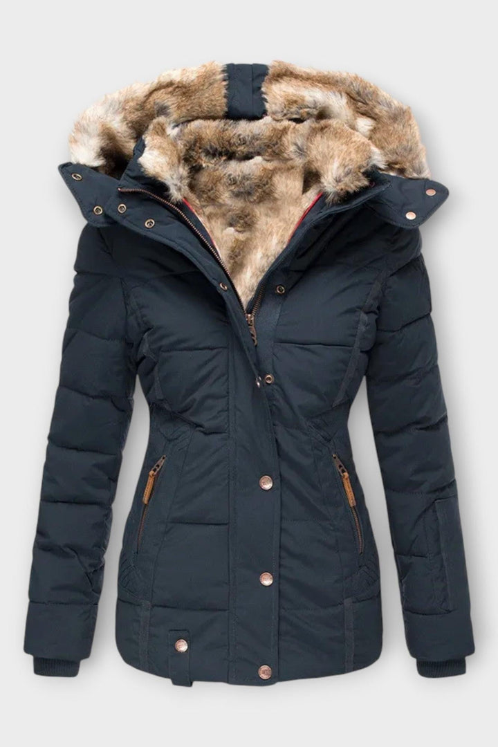 Thilde | Jakke med blødt pelsfor