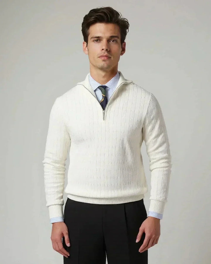 Tobias™ | Mønsteret Zip Trøje