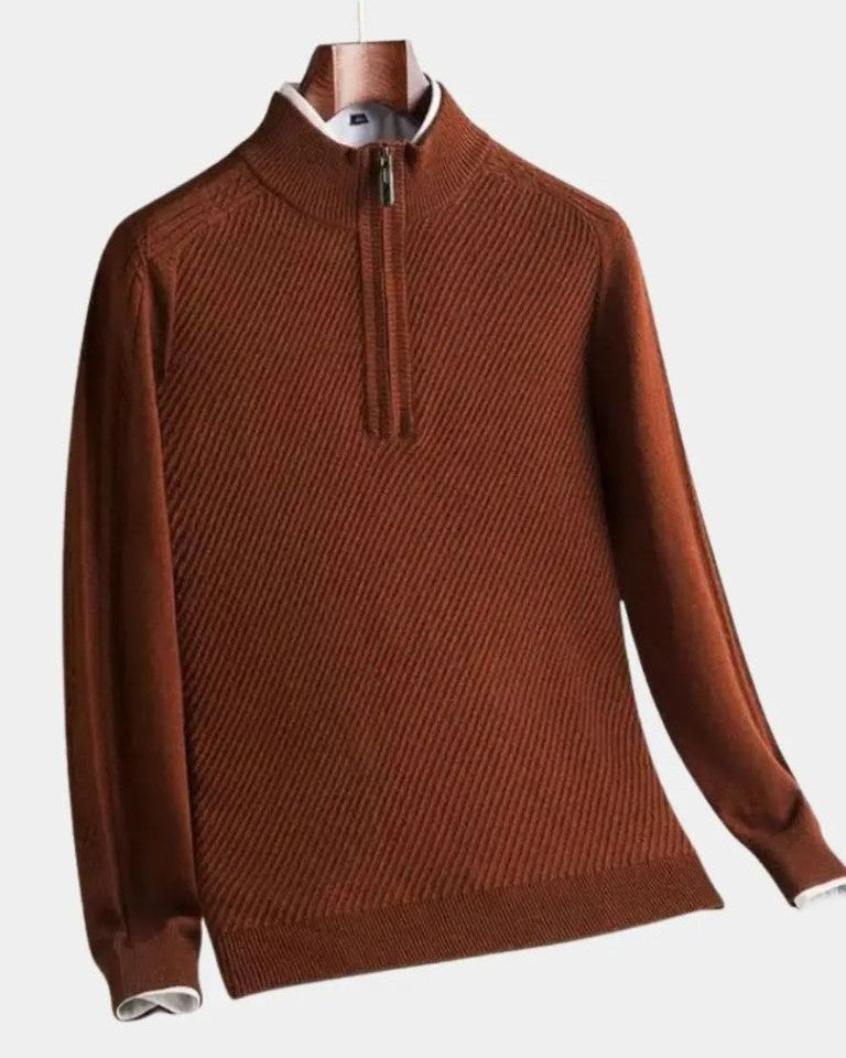 Vilhelm™ | Basis Pullover med Halvzipper