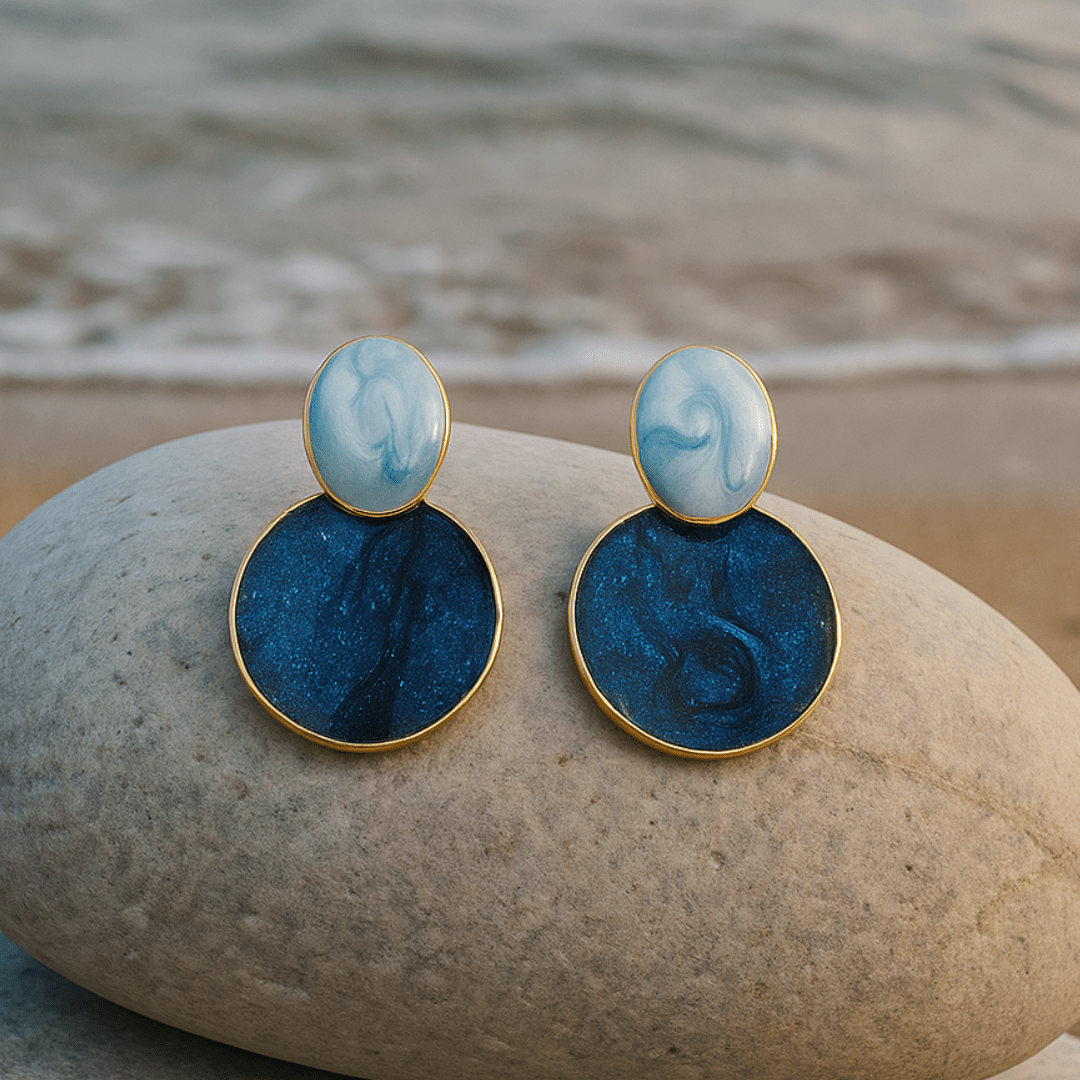 Viola | Enamel Earrings