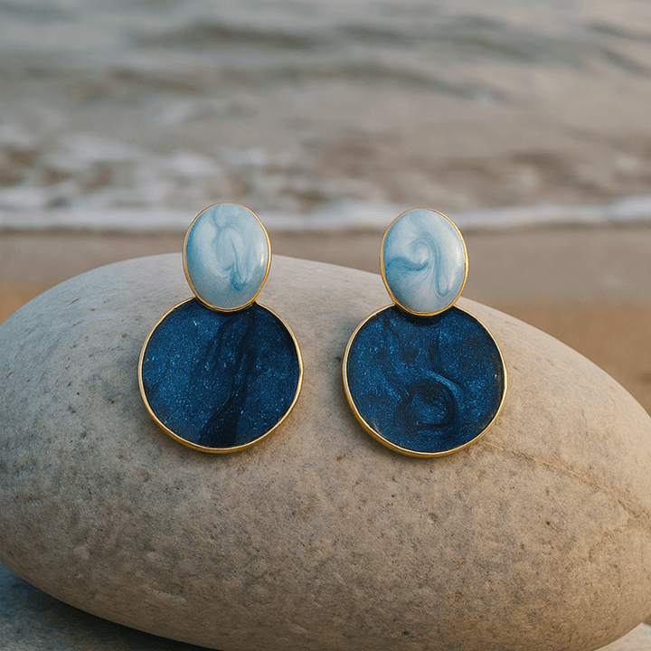 Viola | Enamel Earrings