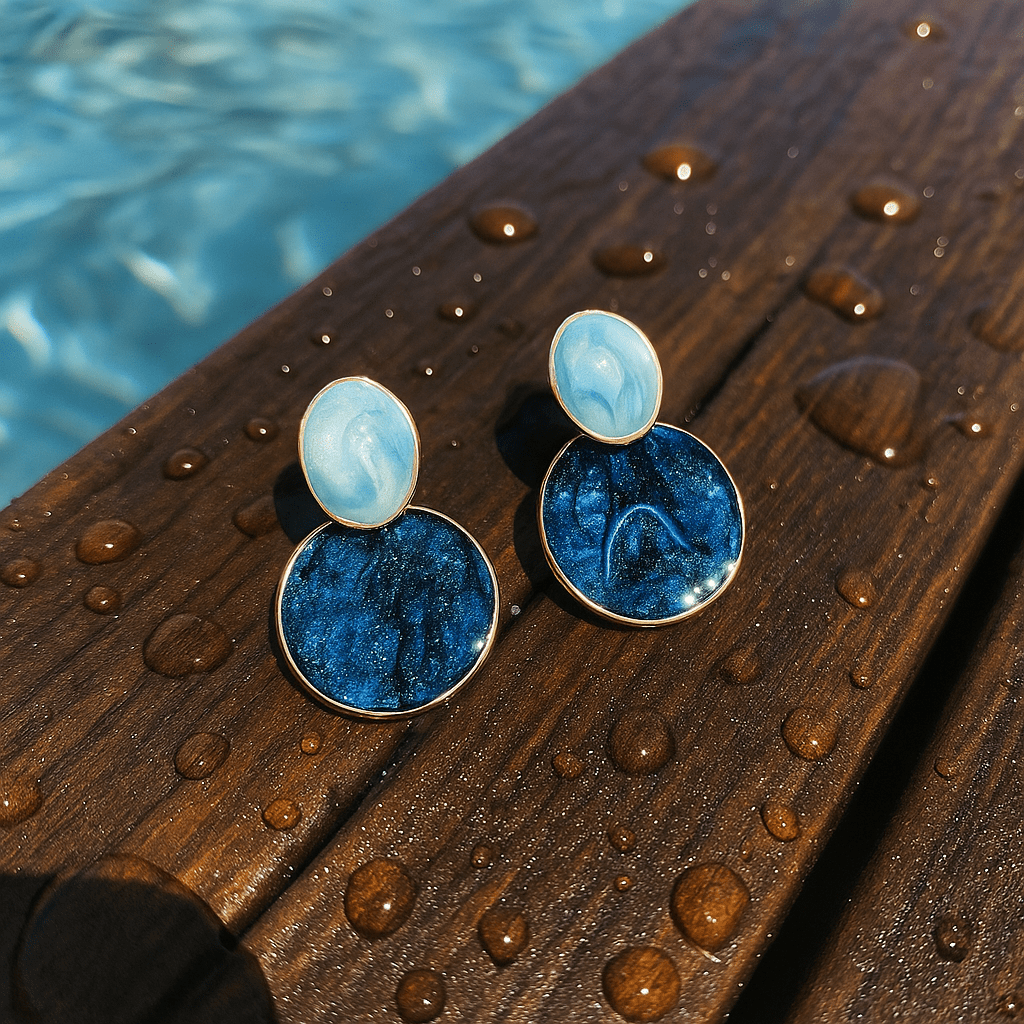 Viola | Enamel Earrings