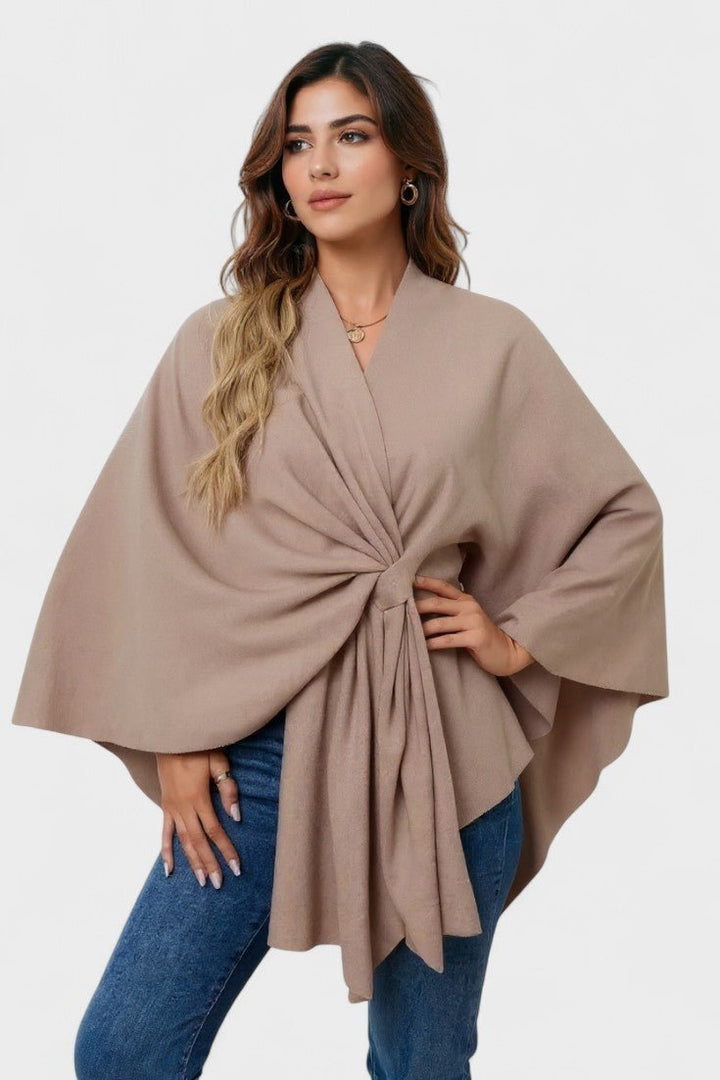 Yvette | Sophisticated Draped Poncho