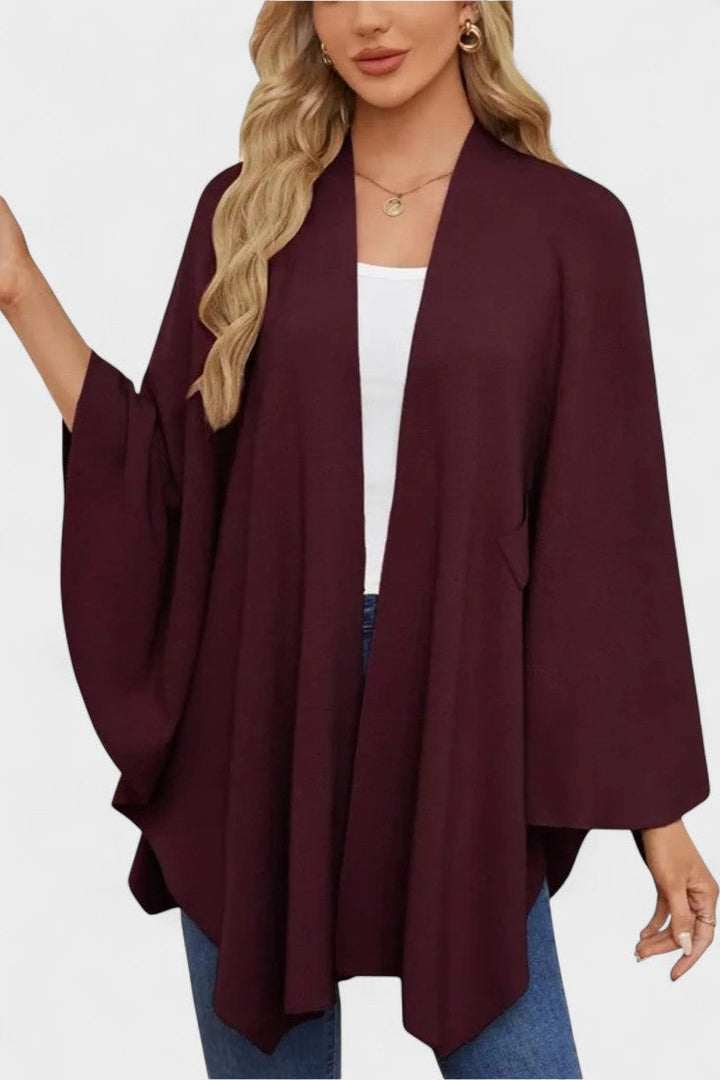 Yvette | Sophisticated Draped Poncho