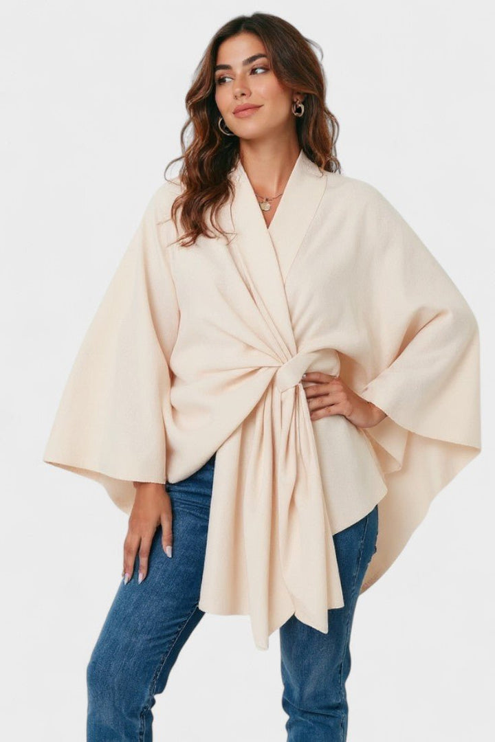 Yvette | Sophisticated Draped Poncho